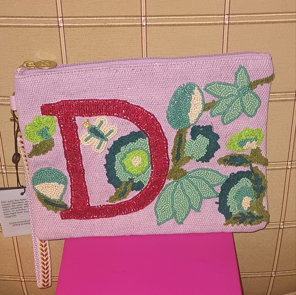 America & Beyond Handbags - New America and Beyond Designer "D" Initial Wristlet